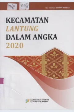 Cover Kecamatan Lantung  Dalam Angka 2020 / Badan Pusat Statistik Kabupaten Sumbawa