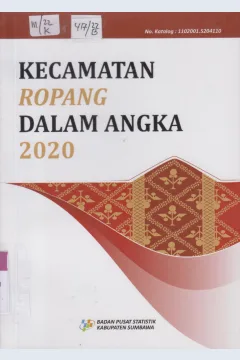 Cover Kecamatan Ropang  Dalam Angka 2020 / Badan Pusat Statistik Kabupaten Sumbawa