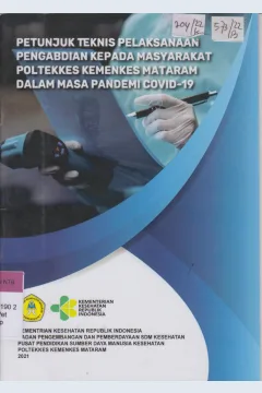 Cover Petunjuk teknis pelaksanaan pengabdian kepada masyarakat poltekkes kemenkes mataram dalam masa pandemi covid-19