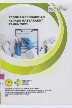 Cover Pedoman pengabdian kepada masyarakat tahun 2021 / Awan Dramawan
