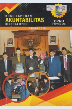 Cover Buku Laporan Akuntabilitas Kinerja DPRD Tahun 2018 / DPRD Provinsi NTB