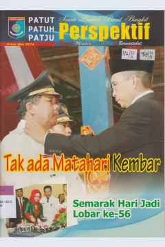 Cover Persfektif :  Suara Lombok Barat Bangkit, Patut Patuh Patju unggul, Mandiri, Sejahtera dan Bermartabat Edisi Mei 2014