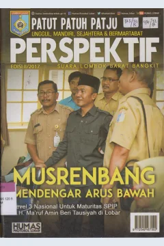 Cover Persfektif :  Suara Lombok Barat Bangkit, Patut Patuh Patju unggul, Mandiri, Sejahtera dan Bermartabat Edisi II / 2017