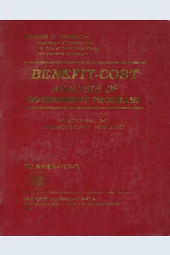 Cover Benefit-Cost Analysis of Government Programs / Edward M. Gramlich