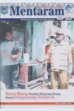 Cover Mentaram, Maju, Religius dan berbudaya, Media Informasi pemerintah Kota Mataram edisi II 2020 :  Kerja keras Pemkot Mataram putus rantai penyebaran covid-19
