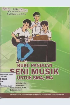 Cover Buku Panduan Seni Musik Untuk SMA/MA / Sulistyo Widodo. S.Pd