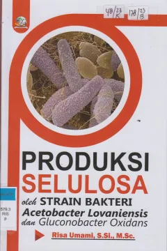 Cover Produksi Selulosa oleh Strain Bakteri Acetobacter Lovaniensis dan Gluconobacter Oxidans / Risa Umami, S,Si.,M.Sc