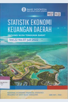 Cover STATISTIK EKONOMI KEUANGAN DAERAH PROVINSI NUSA TENGGARA BARAT = REGIONAL ECONOMIC FINANCIAL STATISTICS PROVINCE OF WEST NUSA TENGGARA Volume 22 No.07 Bulan Juli 2022