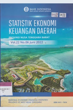 Cover STATISTIK EKONOMI KEUANGAN DAERAH PROVINSI NUSA TENGGARA BARAT = REGIONAL ECONOMIC FINANCIAL STATISTICS PROVINCE OF WEST NUSA TENGGARA Volume 22 No.06 Bulan Juni 2022