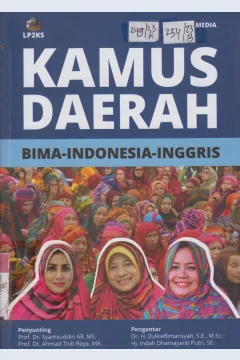 Cover KAMUS DAERAH :  BIMA - INDONESIA - INGGRIS