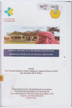 Cover Modul Kesehatan  Reproduksi Remaja Berbasis Moralitas Maja Labo Dahu