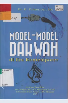 Cover Model-Model Dakwah di Era Kontemporer / Dr. H. Fahrurrozi, MA