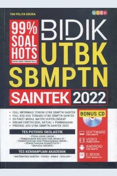 Cover Bidik UTBK SBMPTN Saintek 2022 / Tim Pelita Eduka; penyunting, Eka