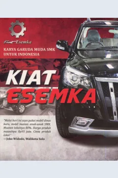 Cover Kiat esemka :  karya garuda muda smk untuk Indonesia