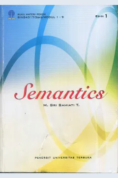 Cover Semantics / M. Sri Samiati