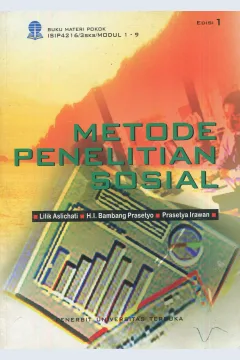 Cover Metode penelitian sosial / Lilik Aslichati, H.I. Bambang Prasetyo, Prasetya Irawan