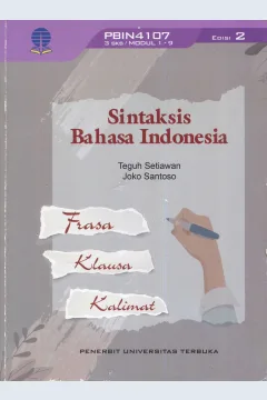 Cover Sintaksis bahasa Indonesia / Teguh Setiawan, Joko Santoso; penyunting, Nurul Hikmah