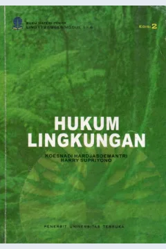 Cover Hukum lingkungan / Koesnadi Hardjasoemantri, Harry Supriyono