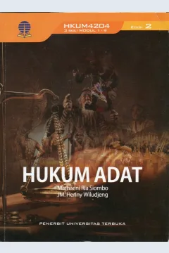 Cover Hukum adat / Marhaeni Ria Siombo, JM. Henny Wiludjeng