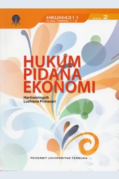 Cover Hukum pidana ekonomi / Hartiwiningsih, Lushiana Primasari