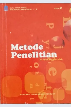 Cover Metode Penelitian / M. Toha Anggoro, dkk; Penelaah Materi, Durri Andriani