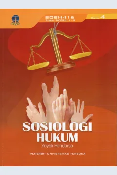 Cover Sosiologi hukum / Yoyok Hendarso; penyunting, Arryta Canty, Bambang Prasetyo, Heri Wahyudi
