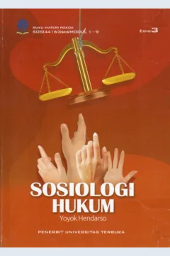 Cover Sosiologi hukum / Yoyok Hendarso; penyunting, Arryta Canty, Bambang Prasetyo, Heri Wahyudi