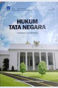 Cover Hukum tata negara / Fatmawati Chairuddin; Penelaah Materi, Daniel Yusmic Pancasakti