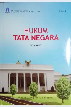 Cover Hukum tata negara / Fatmawati Chairuddin; Penelaah Materi, Suryarama