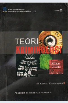 Cover Teori kriminologi / M. Kemal Darmawan
