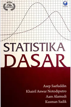 Cover Satistika dasar / Asep Saefuddin, Khairil Anwar Notodipuro, Aam Alamudi, Kusman Sadik; Editor, BM Adam