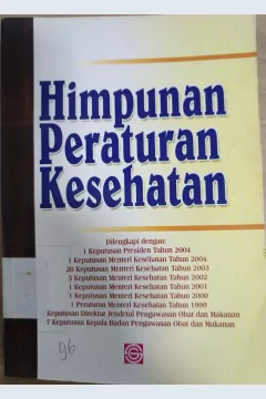 Cover Himpunan peraturan kesehatan