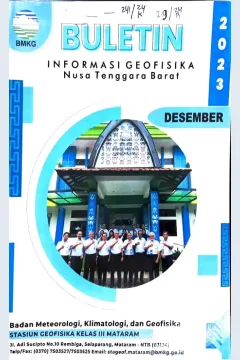 Cover Buletin Informasi Geofisika  Nusa Tenggara Barat bulan Desember 2023 / Ardhianto Septiadhi , S,Si
