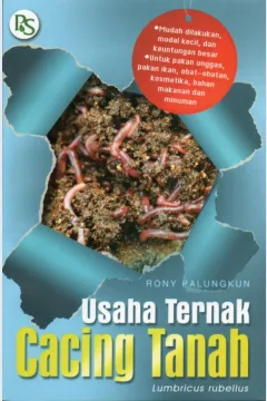 Cover Usaha ternak cacing tanah lumbricus rubellus / Rony Palungkun