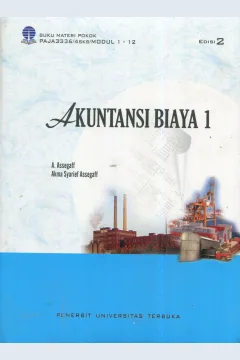 Cover Akuntasi biaya 1 / A. Assegaff, Akma Syarief Assegaff