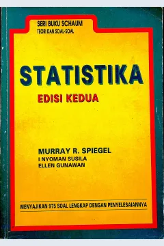Cover Teori dan soal-soal statistika edisi kedua / Murray R. Spiegel; alih bahasa, I Nyoman Susila, Ellen Gunawan