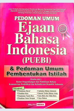 Cover Pedoman umum ejaan Bahasa Indonesia  (PUEBI)