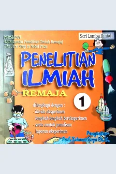 Cover Penelitian ilmiah remaja 1 / Tim BSDM; penyunting naskah, Marliana, S.Si