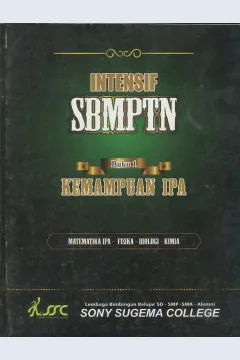 Cover Program intensif SBMPTN'14 :  Buku 1
