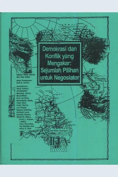 Cover Demokrasi dan konflik yang mengakar :  sejumlah pilihan untuk negosiator / editor, Peter Harris, Ben Reilly