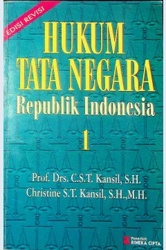 Cover Hukum tata negara Republik Indonesia / Prof. Drs. C.S.T. Kansil, S.H.