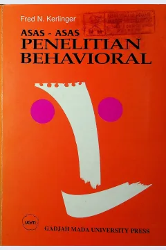 Cover Asas-asas penelitian behavioral / Fred N. Kerlinger; penerjemah, Drs. Landung R. Simatupang; editor, Drs. H.J. Koesoemanto
