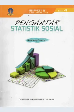 Cover Pengantar Statistik Sosial / Bambang Prasetyo, M.Si; penyunting, Andy Sosiawan, S.Pd., Bambang Prasetyo, M.Si
