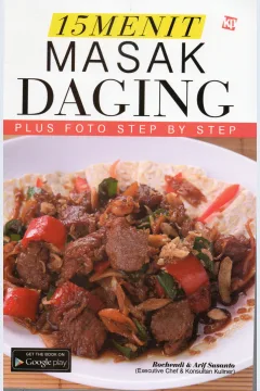 Cover Lima belas menit masak daging :  plus foto step by step / Rochendi, Arif Susanto