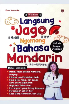 Cover Langsung jago ngomong Mandarin / Fera Veronika; penyunting, Dini; Proofreader, Arman