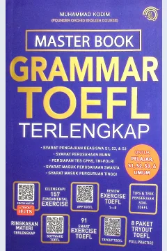 Cover Master book grammar TOEFL / Muhammad Kodim; penyunting, Aries Maulana