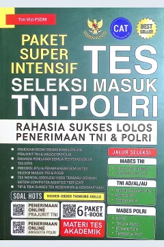 Cover Paket super intensif tes seleksi masuk TNI-POLRI :  rahasia sukses lolos penerimaan TNI & POLRI / Tim Visi PSDM; penyunting, @eka. fitri