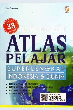 Cover New update atlas pelajar super lengkap indonesia dan dunia / Sev Sukandar