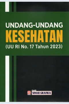 Cover Undang-Undang kesehatan (UU RI No. 17 Tahun 2023) / INDONESIA