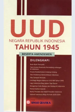 Cover UUD Negara Republik Indonesia Tahun 1945 beserta Amandemen / INDONESIA